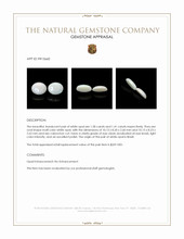 2.69 Ct.Tw.Total Carat Weight Cabochon Opal Pair from Brazil Appraisal