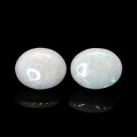 2.69 Ct.Tw.Total Carat Weight Cabochon Opal Pair from Brazil Video