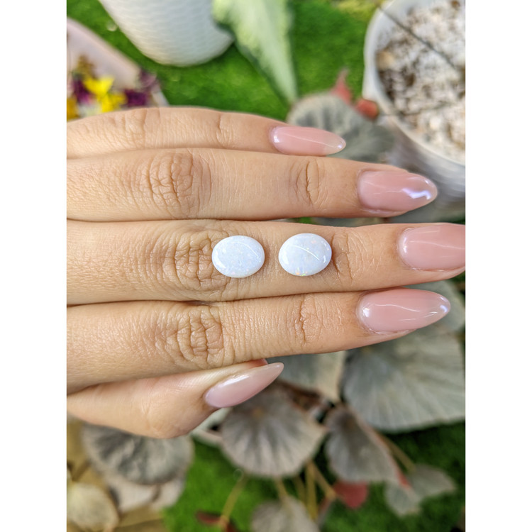 2.69 Ct.Tw. Cabochon Opal Pair from Brazil