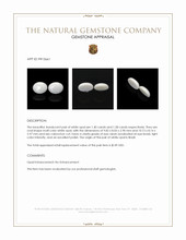 2.98 Ct.Tw.Total Carat Weight Cabochon Opal Pair from Brazil Appraisal