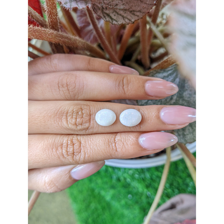 2.98 Ct.Tw. Cabochon Opal Pair from Brazil