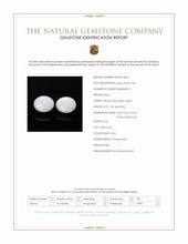 3.83 Ct.Tw.Total Carat Weight Multi Color Cabochon White Opal (Light Opal) Pair from Brazil Scan Report