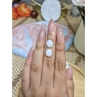 3.83 Ct.Tw.Total Carat Weight Cabochon Opal Pair from Brazil Life Style