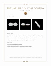 3.74 Ct.Tw.Total Carat Weight Cabochon Opal Pair from Brazil Appraisal