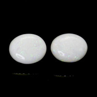 3.74 Ct.Tw.Total Carat Weight Cabochon Opal Pair from Brazil Video