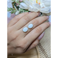 3.74 Ct.Tw.Total Carat Weight Cabochon Opal Pair from Brazil Life Style