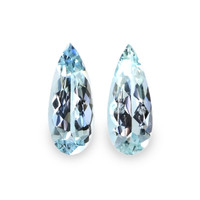 1.81 Ct.Tw.Total Carat Weight Blue Aquamarine Pair from Brazil Video
