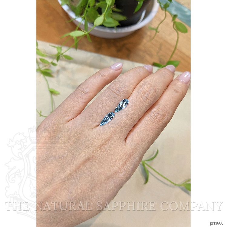 1.81 Ct.Tw. Blue Aquamarine Pair from Brazil
