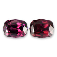 5.65 Ct.Tw.Total Carat Weight Garnet Pair from Tanzania Video