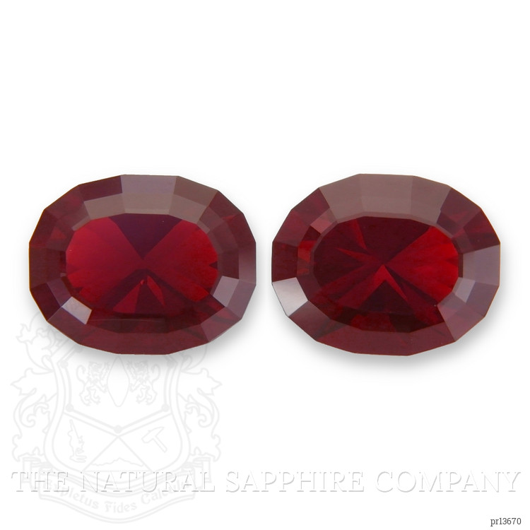 5.27 Ct.Tw. Red Opal Pair from Mexico