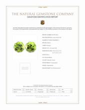 4.60 Ct.Tw.Total Carat Weight Yellowish Green Peridot Pair from Afghanistan Scan Report