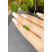 4.60 Ct.Tw.Total Carat Weight Yellowish Green Peridot Pair from Afghanistan Life Style