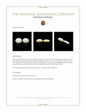 3.33 Ct.Tw.Total Carat Weight Cabochon Opal Pair from Brazil Appraisal