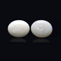 2.57 Ct.Tw.Total Carat Weight Cabochon Opal Pair from Brazil Video