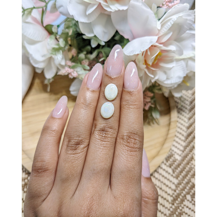 2.57 Ct.Tw. Cabochon Opal Pair from Brazil