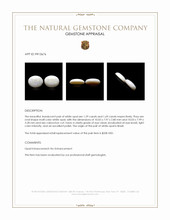 2.98&nbsp;Ct.Tw.Total Carat Weight Cabochon Opal Pair from Brazil Appraisal