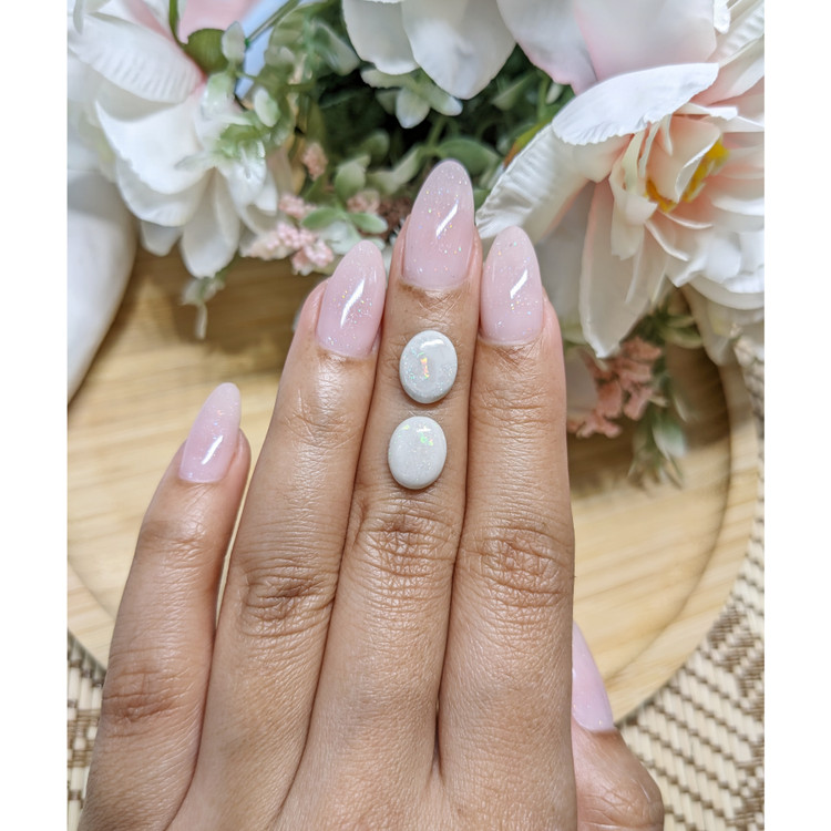 2.98 Ct.Tw. Cabochon Opal Pair from Brazil