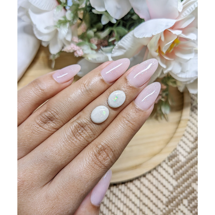 2.98 Ct.Tw. Cabochon Opal Pair from Brazil