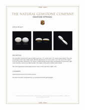 3.34&nbsp;Ct.Tw.Total Carat Weight Cabochon Opal Pair from Brazil Appraisal