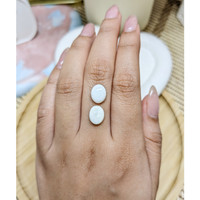 3.34 Ct.Tw.Total Carat Weight Cabochon Opal Pair from Brazil Life Style