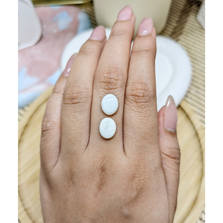 3.34 Ct.Tw. Cabochon Opal Pair from Brazil