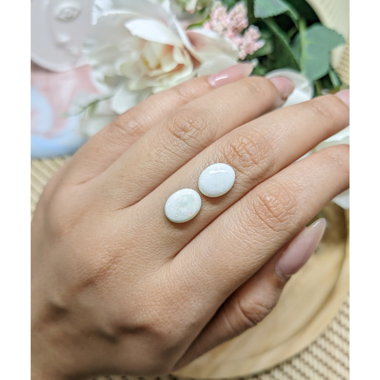 3.34 Ct.Tw. Cabochon Opal Pair from Brazil