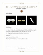 2.29 Ct.Tw.Total Carat Weight Cabochon Opal Pair from Brazil Appraisal