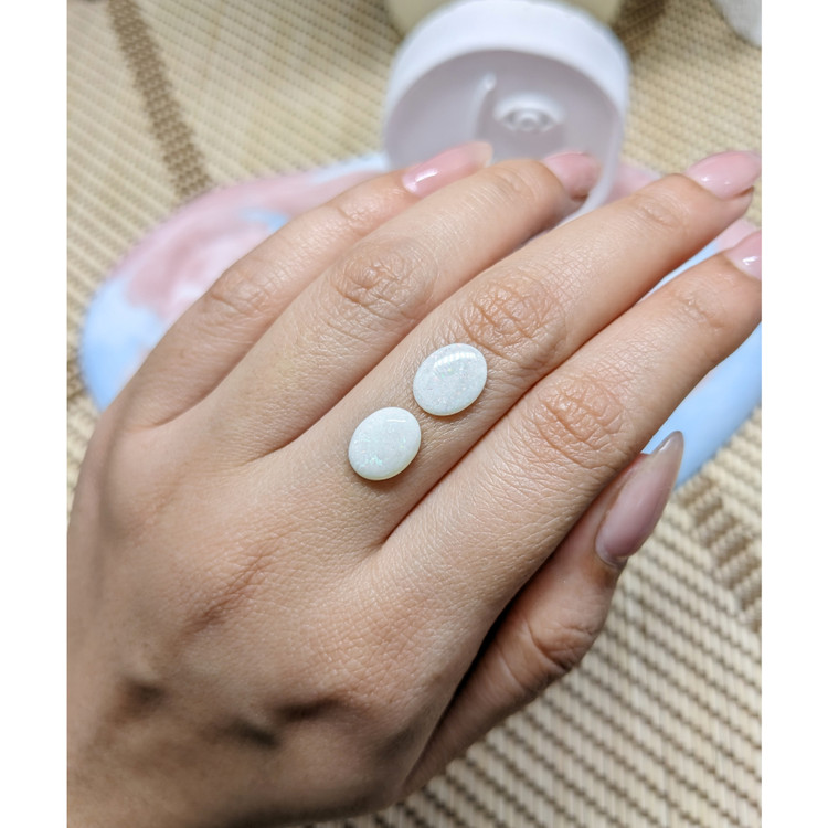 2.29 Ct.Tw. Cabochon Opal Pair from Brazil