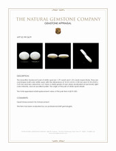 2.62 Ct.Tw.Total Carat Weight Cabochon Opal Pair from Brazil Appraisal