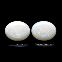2.62 Ct.Tw.Total Carat Weight Cabochon Opal Pair from Brazil Video
