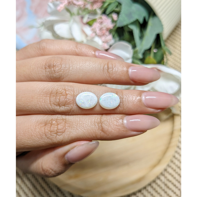 2.62 Ct.Tw. Cabochon Opal Pair from Brazil