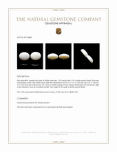 3.56 Ct.Tw.Total Carat Weight Cabochon Opal Pair from Brazil Appraisal