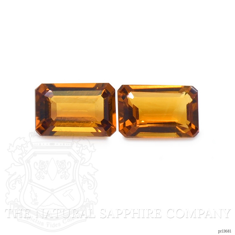 0.93 Ct.Tw. Madeira Citrine Pair from Brazil
