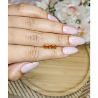 0.93 Ct.Tw.Total Carat Weight Madeira Citrine Pair from Brazil Life Style