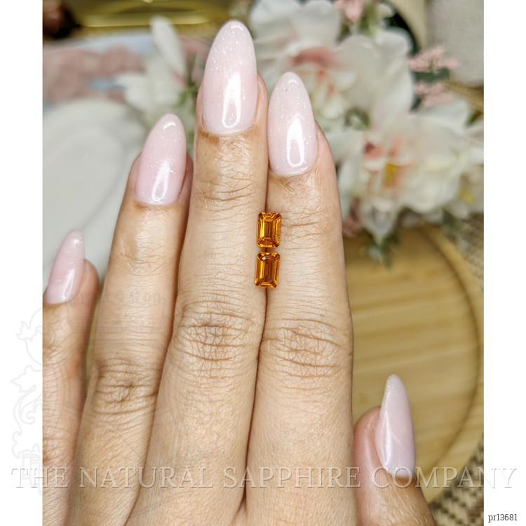 0.93 Ct.Tw. Madeira Citrine Pair from Brazil