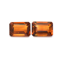 1.04 Ct.Tw.Total Carat Weight Madeira Citrine Pair from Brazil Video