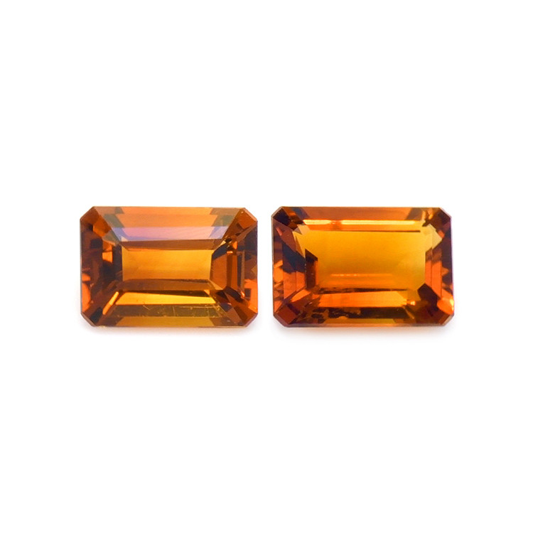 1.01 Ct.Tw. Madeira Citrine Pair from Brazil