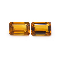 0.97&nbsp;Ct.Tw.Total Carat Weight Madeira Citrine Pair from Brazil Video
