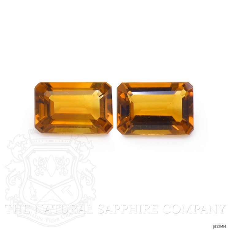 0.97 Ct.Tw. Madeira Citrine Pair from Brazil