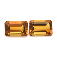 1.00&nbsp;Ct.Tw.Total Carat Weight Madeira Citrine Pair from Brazil Video
