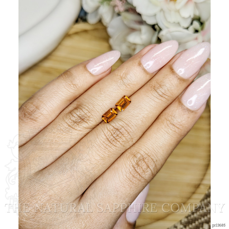 1.00 Ct.Tw. Madeira Citrine Pair from Brazil