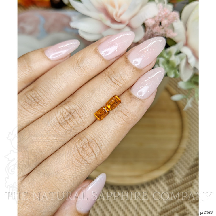 1.00 Ct.Tw. Madeira Citrine Pair from Brazil