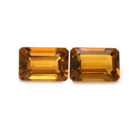 1.01&nbsp;Ct.Tw.Total Carat Weight Madeira Citrine Pair from Brazil Video