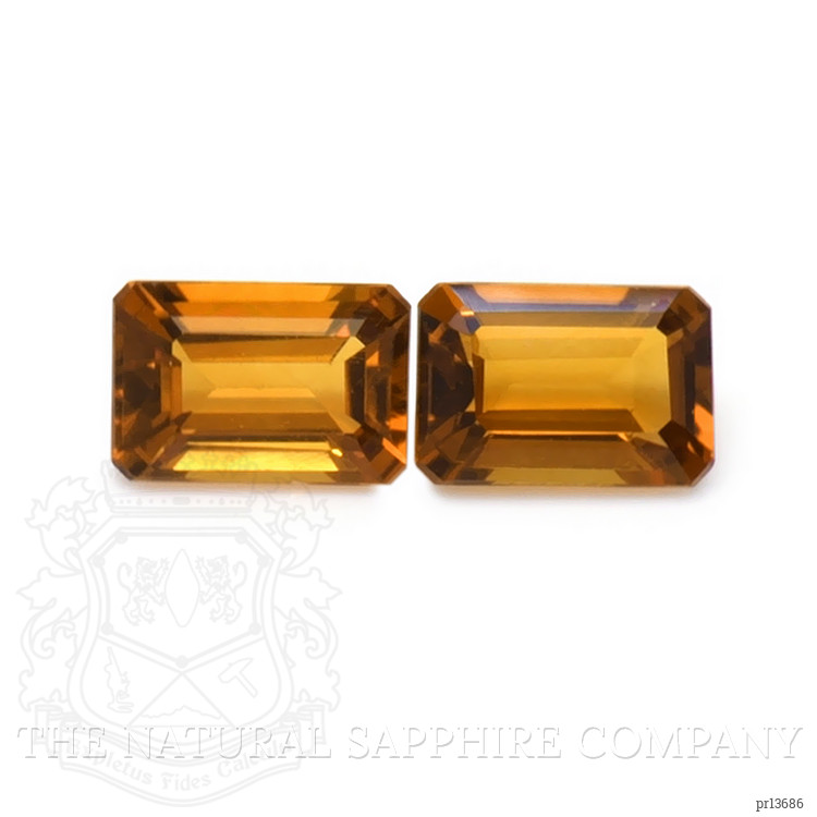 1.01 Ct.Tw. Madeira Citrine Pair from Brazil