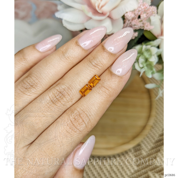 1.01 Ct.Tw. Madeira Citrine Pair from Brazil