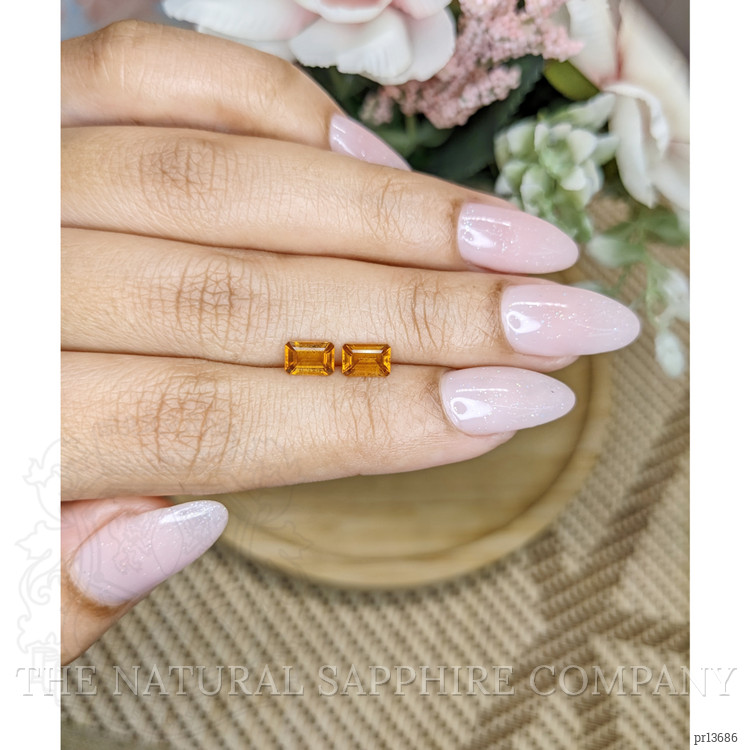 1.01 Ct.Tw. Madeira Citrine Pair from Brazil