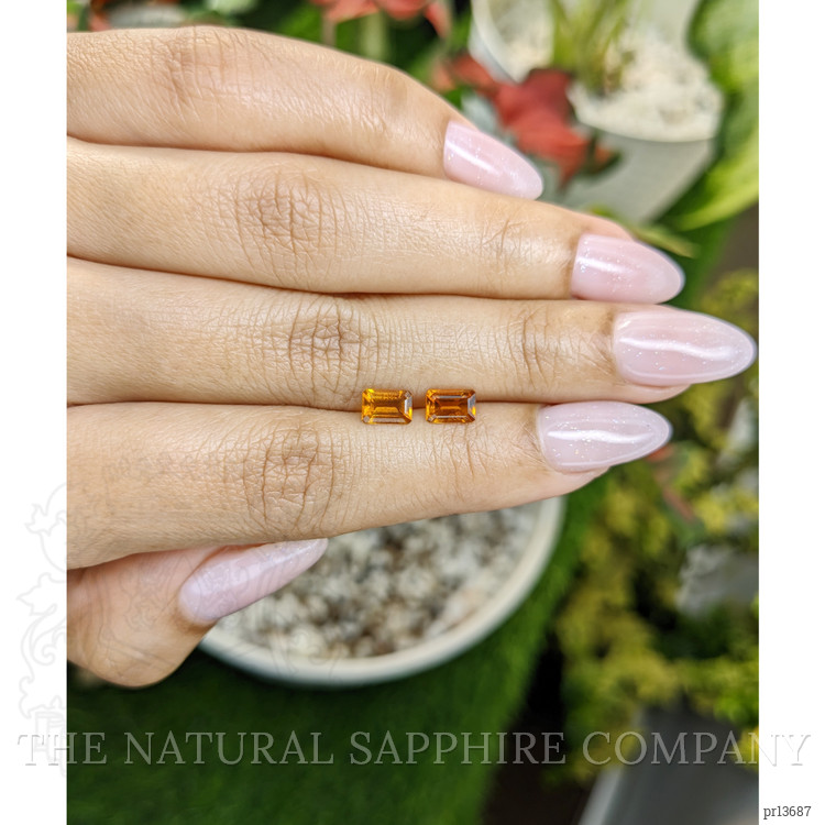 1.05 Ct.Tw. Madeira Citrine Pair from Brazil