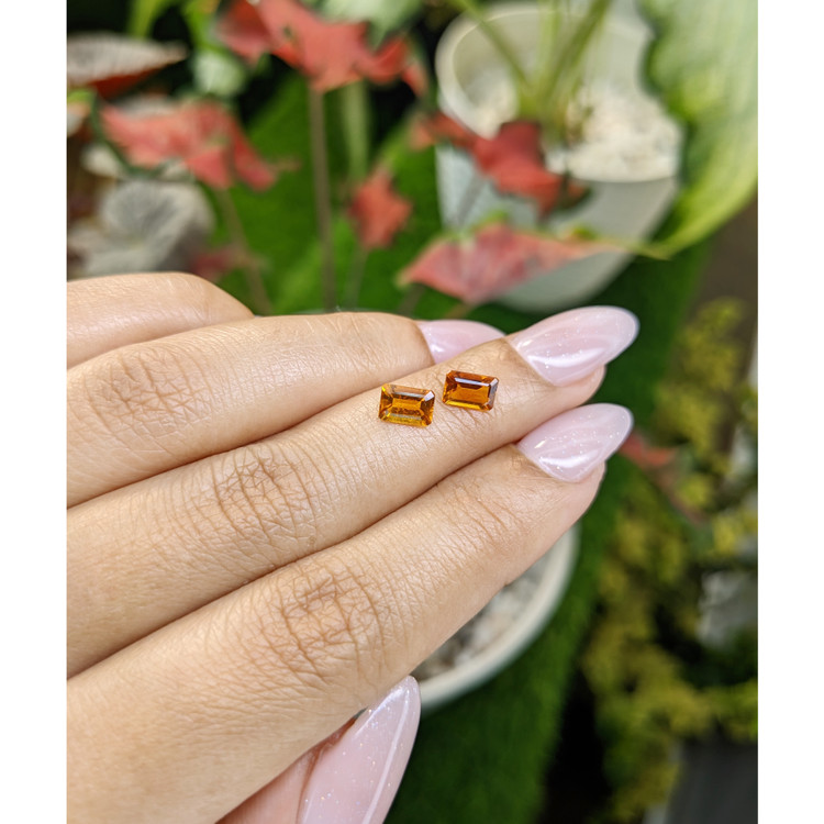 1.05 Ct.Tw. Madeira Citrine Pair from Brazil