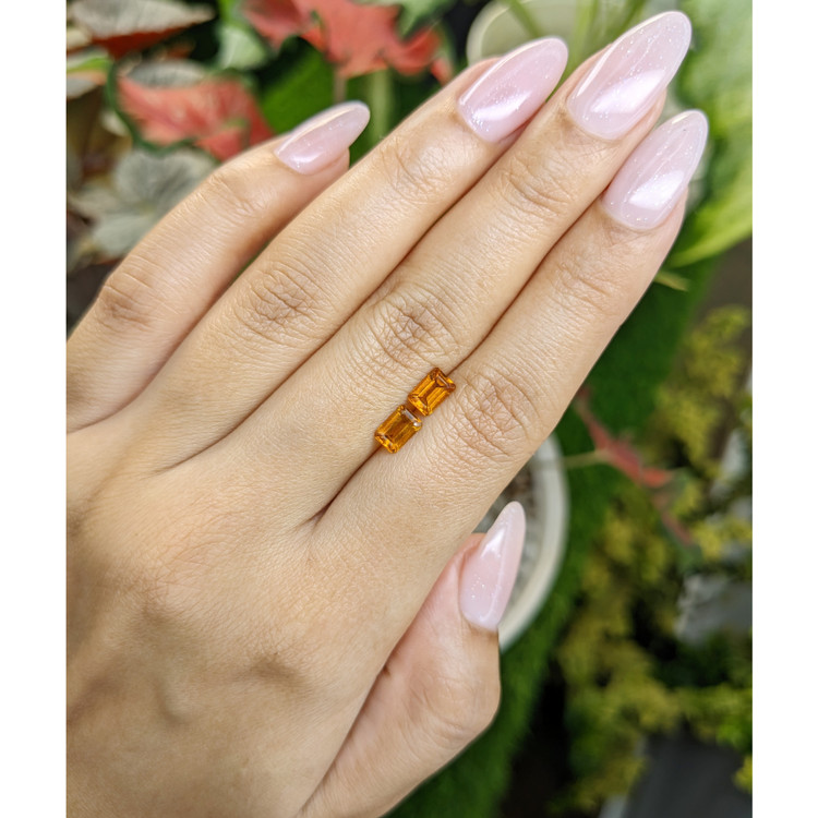 1.05 Ct.Tw. Madeira Citrine Pair from Brazil