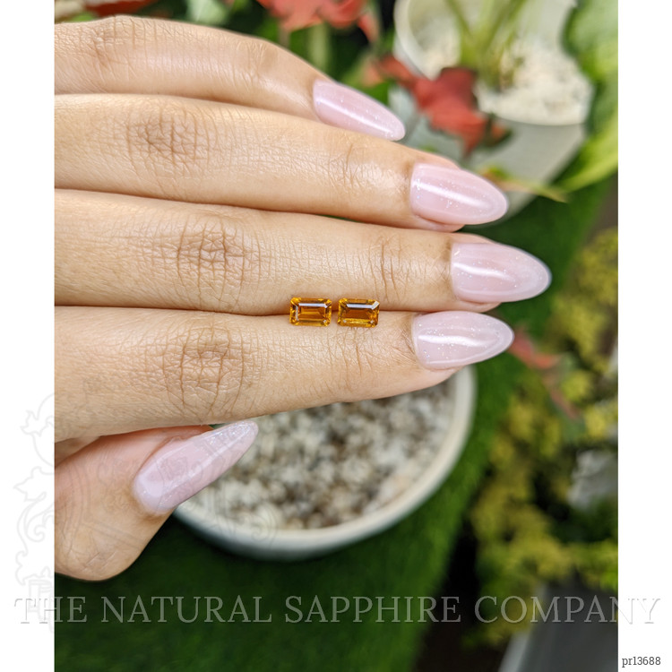 1.11 Ct.Tw. Madeira Citrine Pair from Brazil